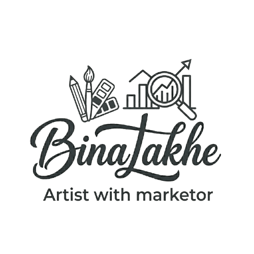 BinaTakhe artist with marketer logo